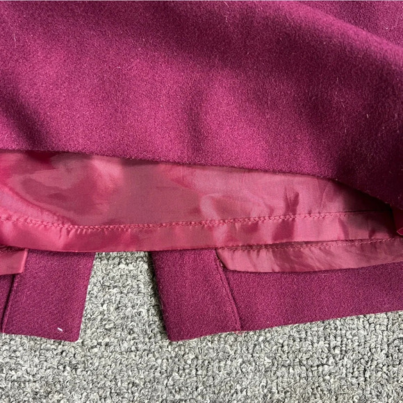 J. Crew Factory Pencil wool blend - Burgundy/plum Size 4 - Picture 4 of 8